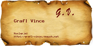 Grafl Vince névjegykártya